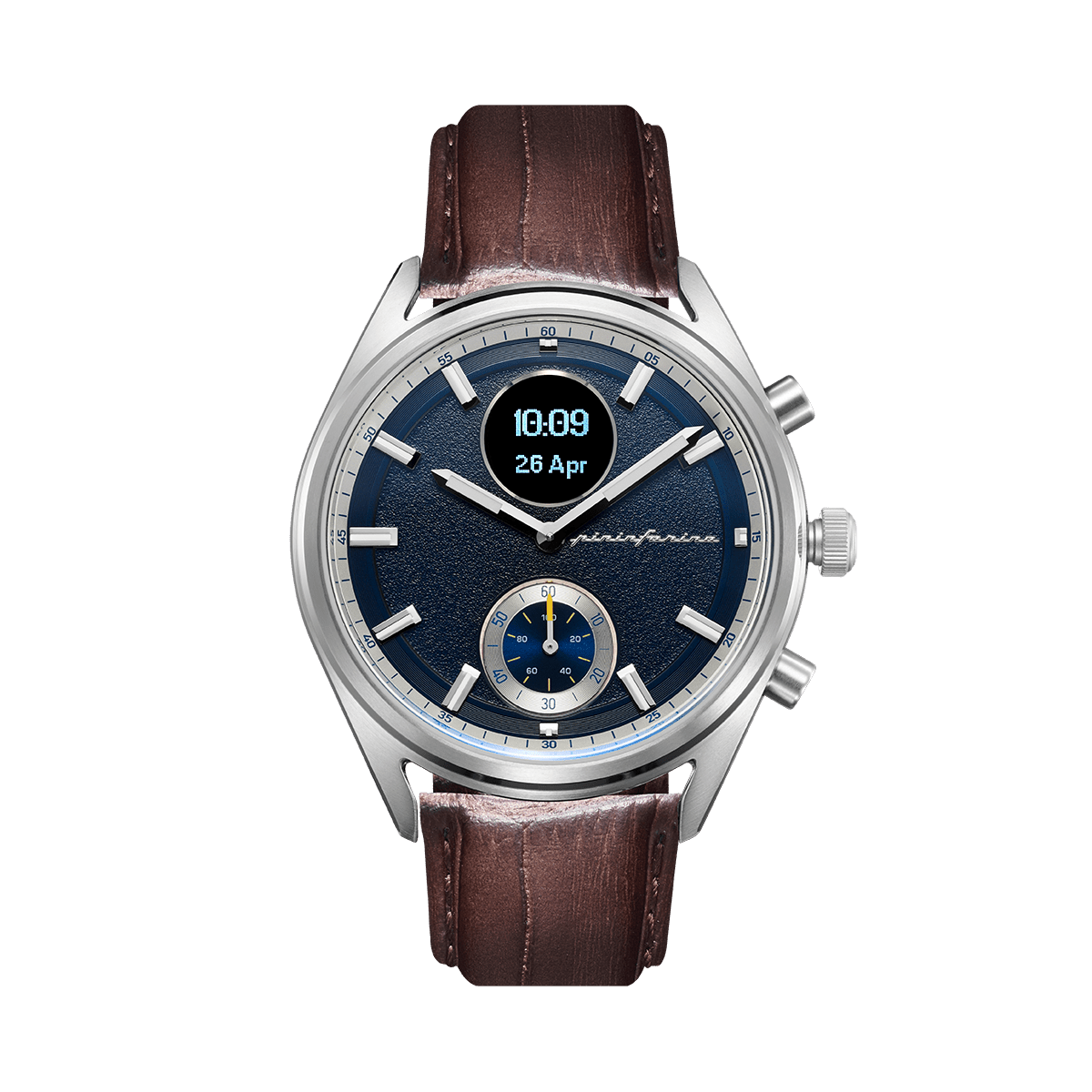 AH - Genuine Italian Leather 22mm Dress Watch Strap – Dark Brown