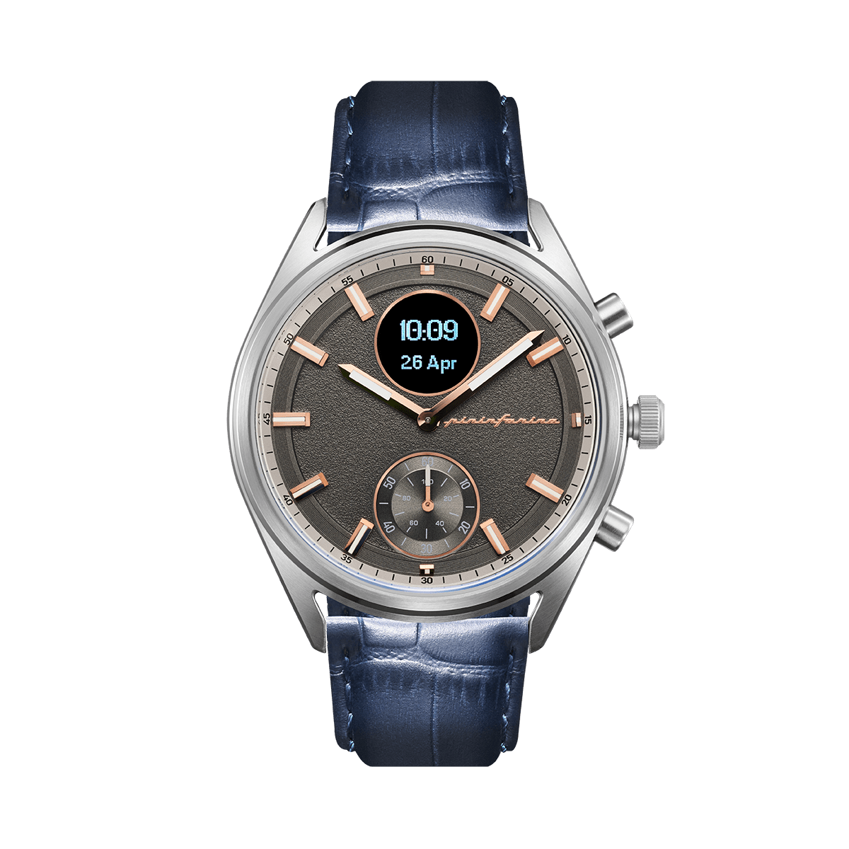 MR - Genuine Italian Leather 22mm Dress Watch Strap – Dark Blue