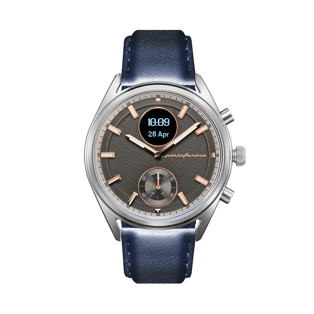 MR - Genuine Italian Leather 22mm Watch Strap – Dark Blue