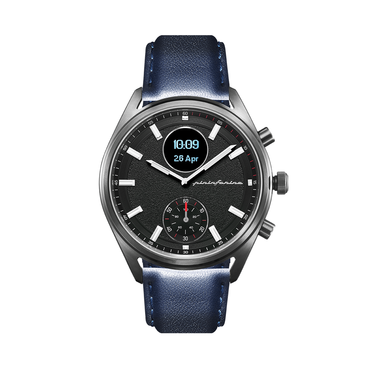 MS - Genuine Italian Leather 22mm Watch Strap – Dark Blue