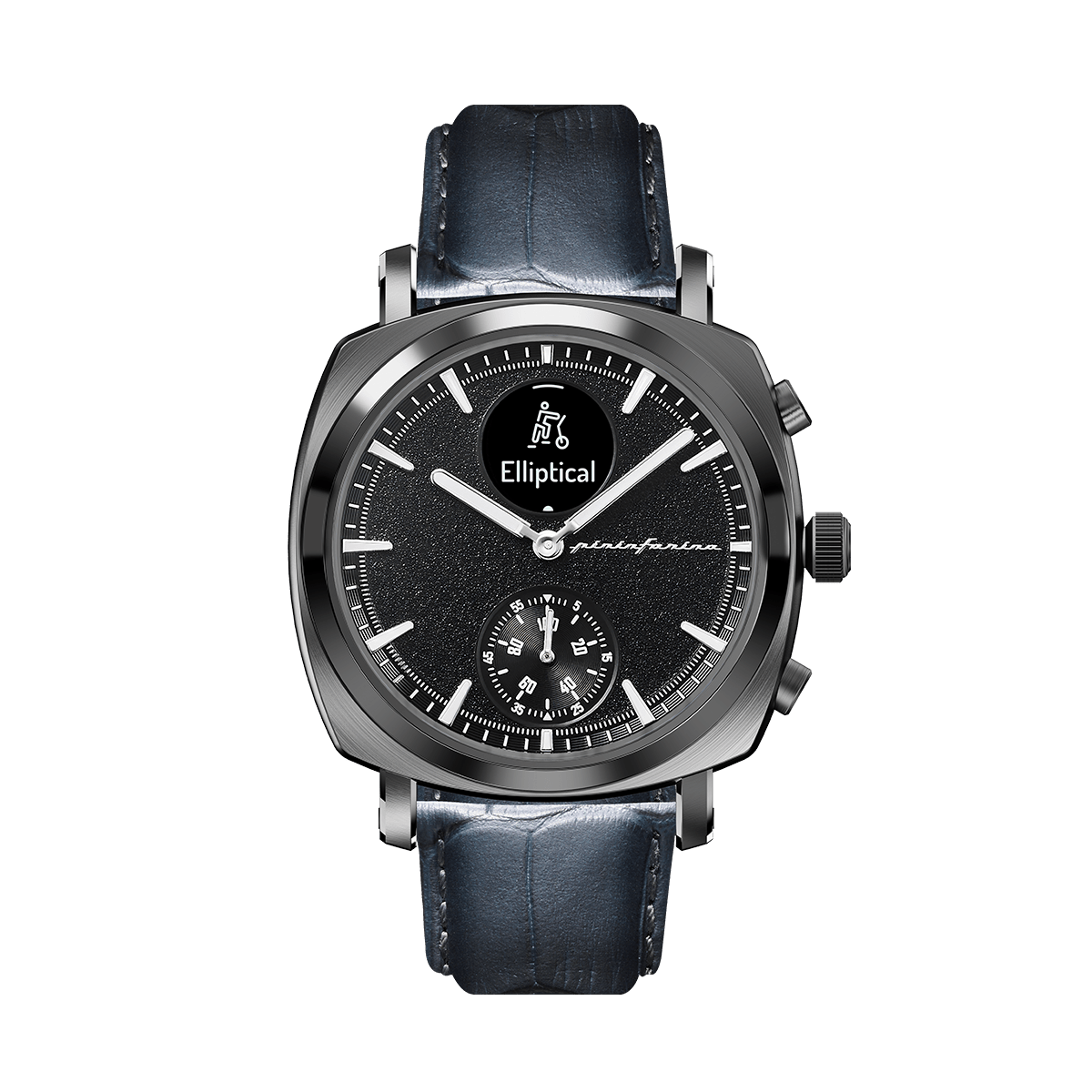 SG - Genuine Italian Leather 22mm Dress Watch Strap – Dark Grey