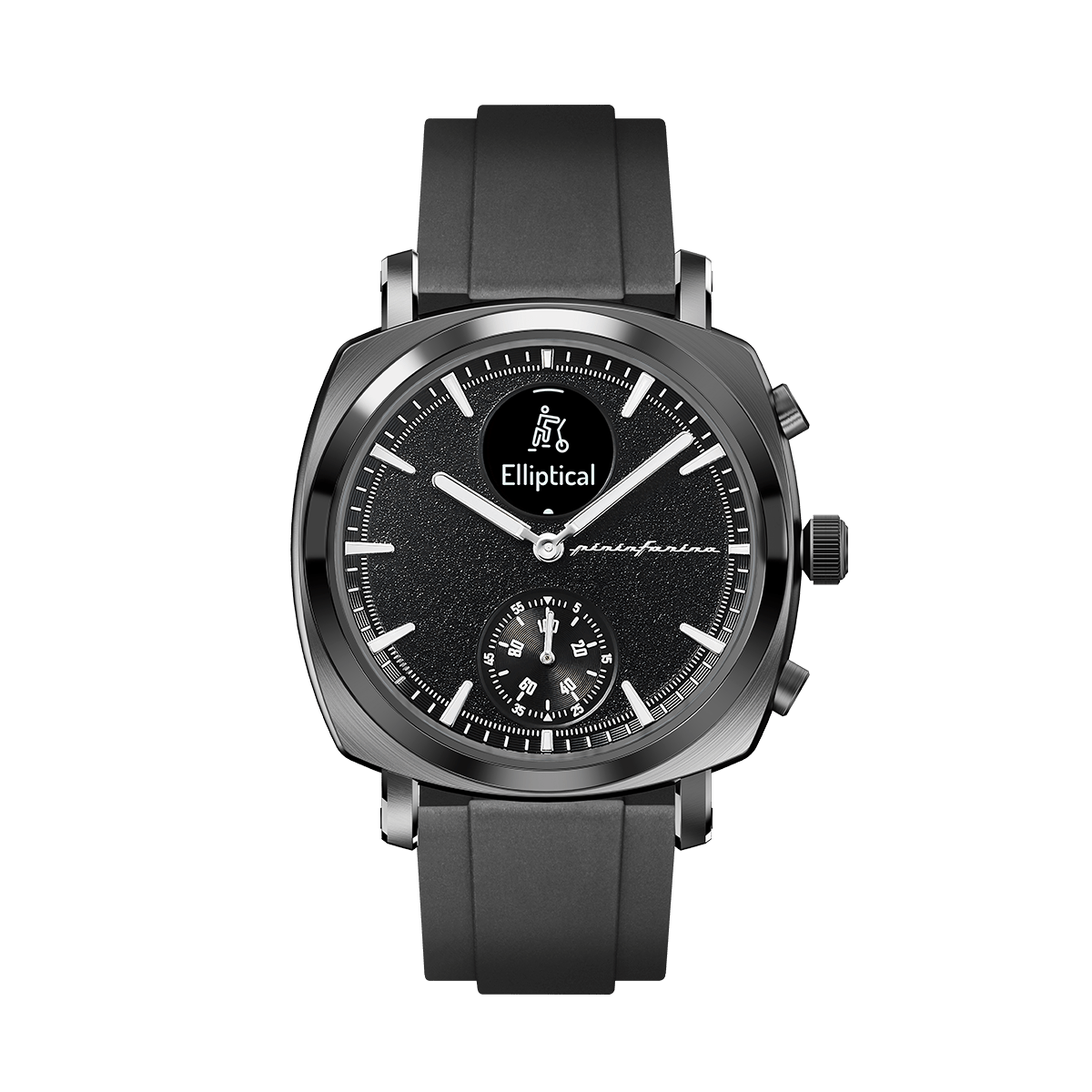 SG - FKM Rubber 22mm Watch Strap - Black