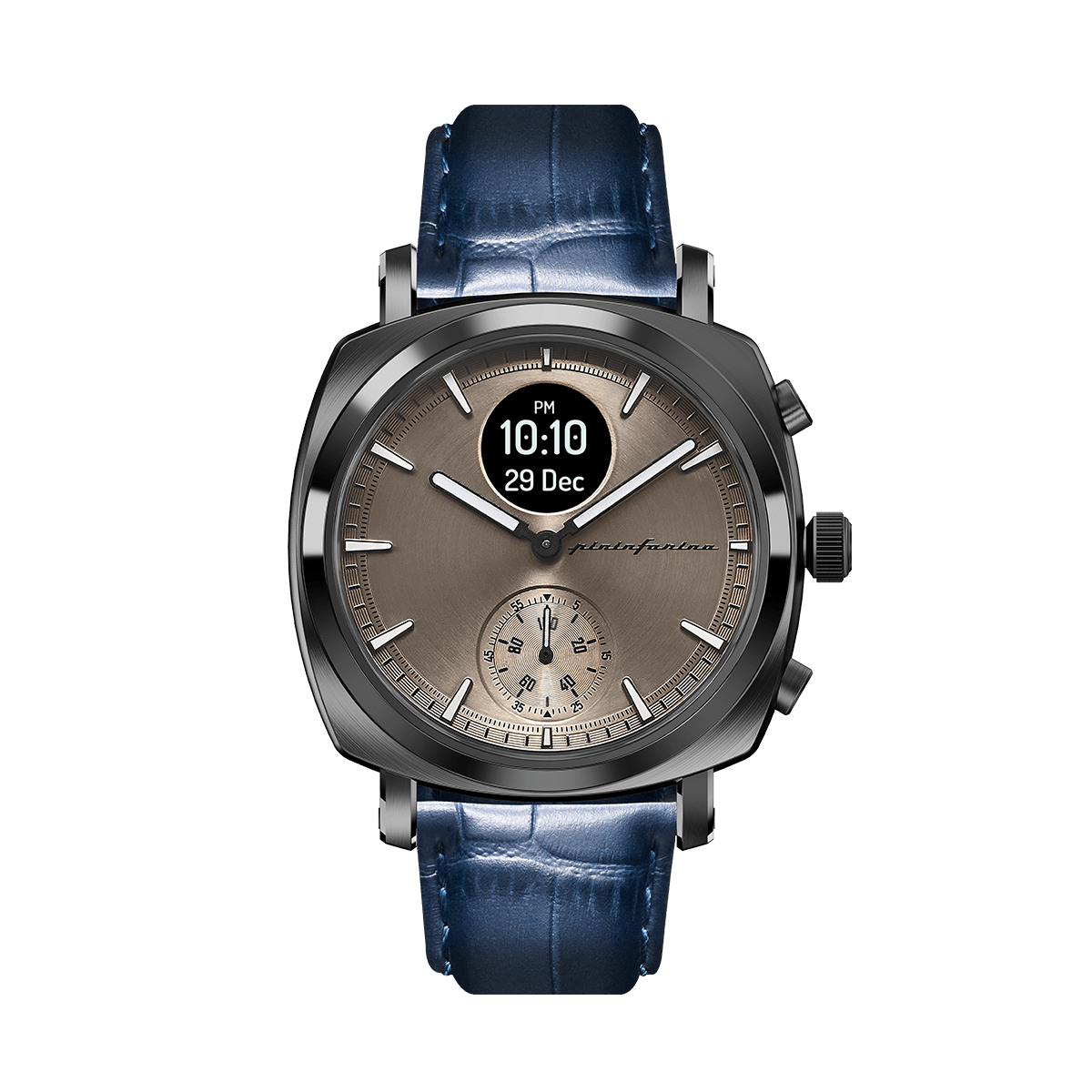 MG - Genuine Italian Leather 22mm Dress Watch Strap – Dark Blue