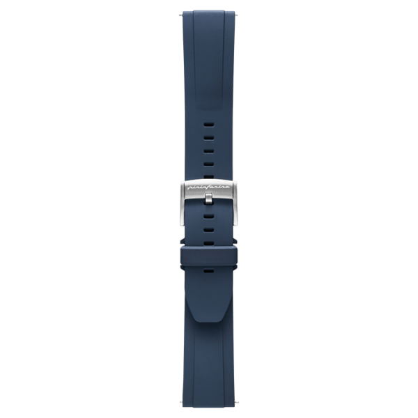 FKM Rubber 22mm Watch Strap - Dark Blue -
